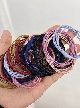 高弹力皮筋发圈女扎头发马尾简约成人耐用ins风高颜值皮筋扎头发