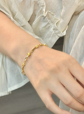 新中式波浪星星手链轻奢高级感复古小众设计气质轻奢时尚百搭手饰