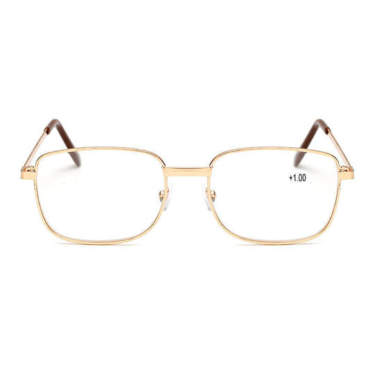 新款金属老花镜男女时尚百搭高清老花眼镜抗疲劳老人镜片100度