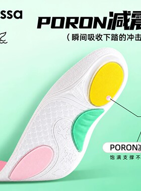 【加购1.2万次】鲸鱼足弓鞋垫