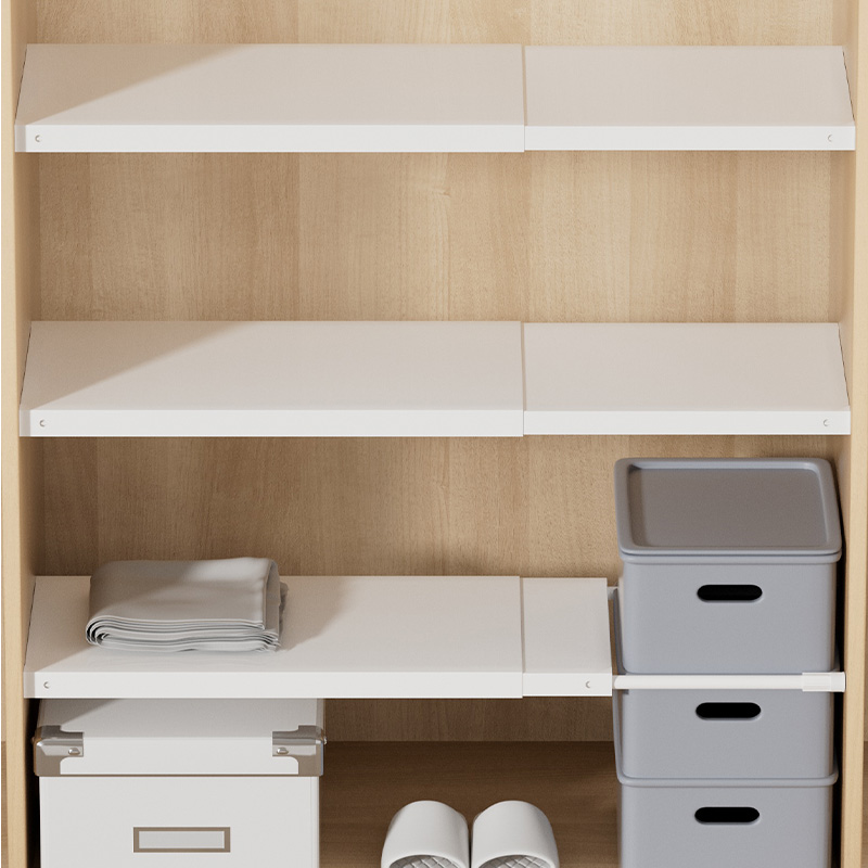 柜子内收纳分层隔板神器鞋柜厨房可伸缩置物架免打孔利用宿舍浴室
