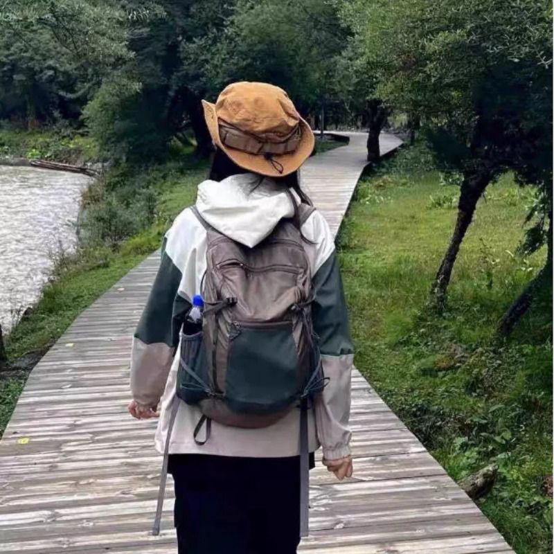 <Natural Rejuvenation> Outdoor mountaineering lightweight waterproof mountaineering bag sports hiking ultra-light folding backpack