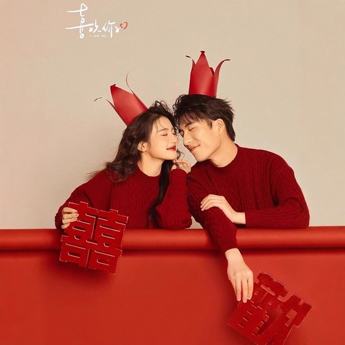 大码毛衣大红色男冬季高级感针织衫情侣装外套内搭圣诞新年情侣款 - 图1