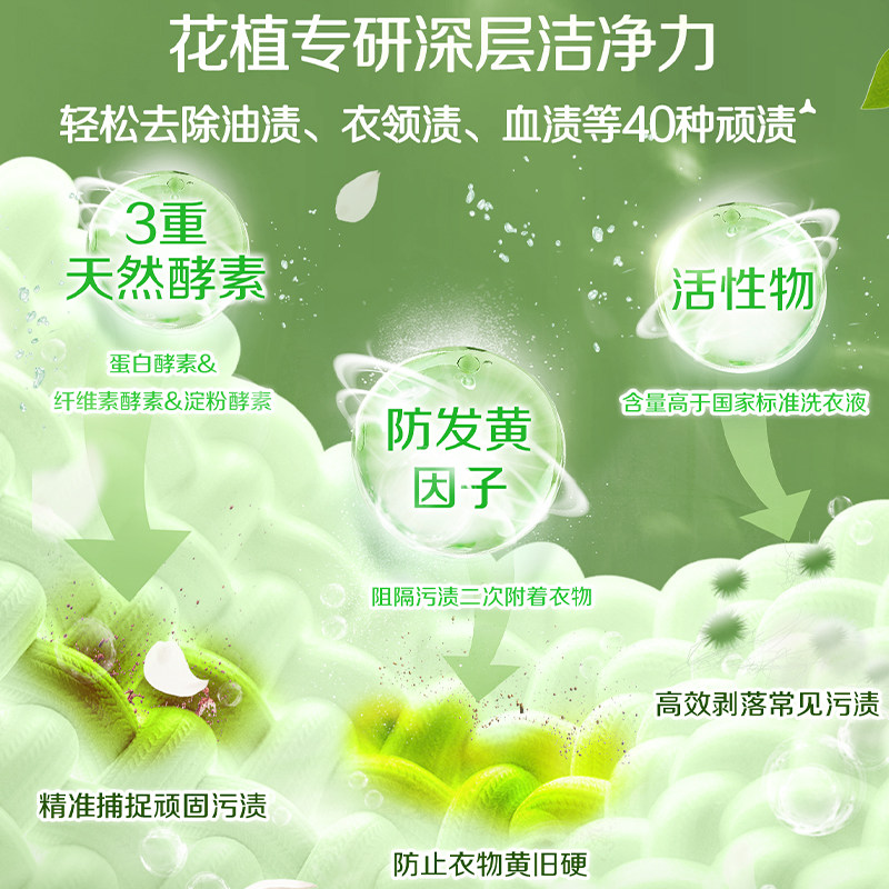 立白花植柔护洗衣液山茶花植物深层洁净家用除菌防串色持久留香,淘宝优惠券,粉丝福利购,淘宝优惠卷