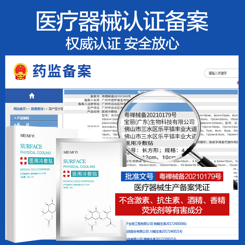 医用冷敷贴面膜型敷料保湿补水医美术后水光针女男士用晒后专正品 - 图0