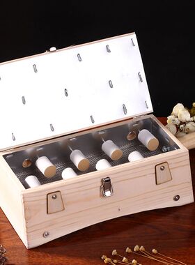 艾灸盒翻盖木制随身灸艾灸器具家用宫寒妇科温灸器家庭式全身背部
