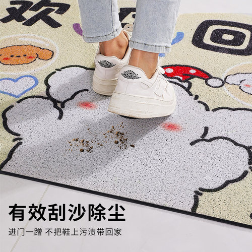 大门口入户门丝圈地垫家用进门垫防滑脚垫地毯室内回家温馨欢迎 - 图1