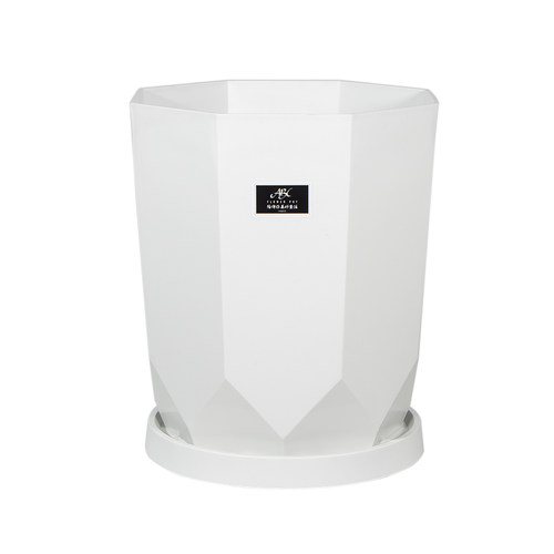 简约北欧风客厅塑料花盆发财树散尾葵专用花盆办公室大型绿植花盆 - 图3