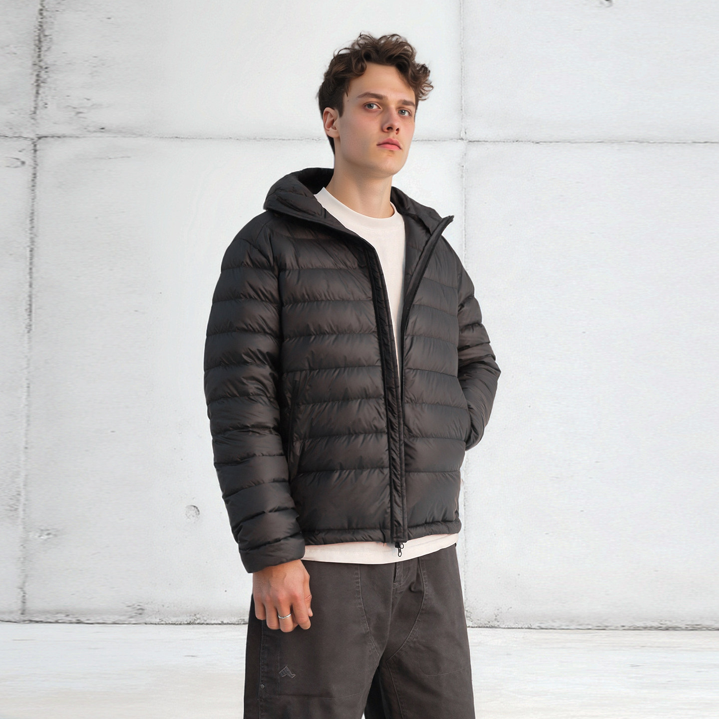 WHYWORKS【云迹】羽绒排骨服90鸭绒轻薄机能连帽外套保暖御寒内胆,淘宝优惠券,粉丝福利购,淘宝优惠卷