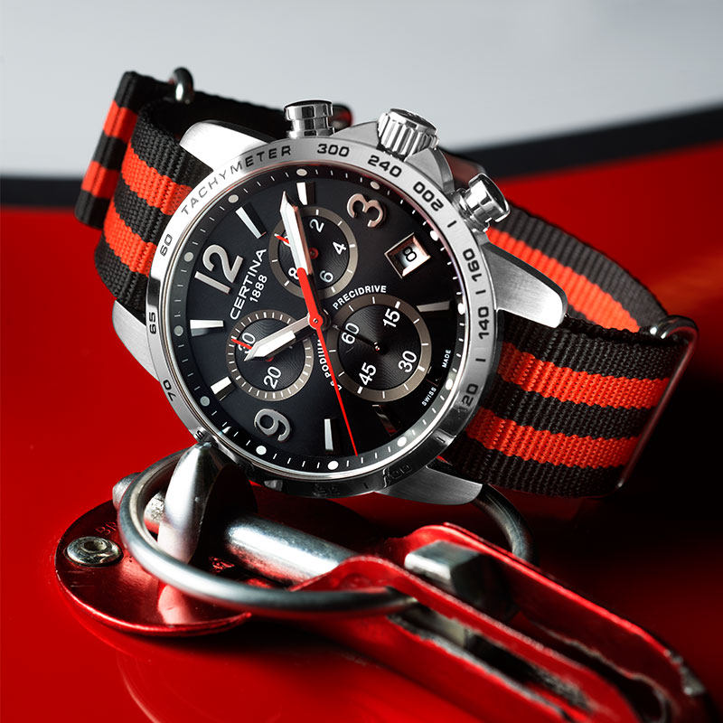 Certina雪铁纳DS Podium系列石英手表瑞士进口男女计时中性手表