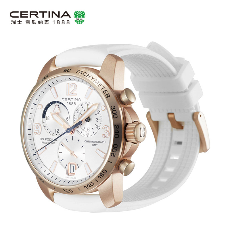 Certina雪铁纳DS Podium系列瑞士进口计时防水石英橡胶手表男表 Certina雪铁纳DS Podium系列瑞士进口计时防水石英橡胶手表男表
