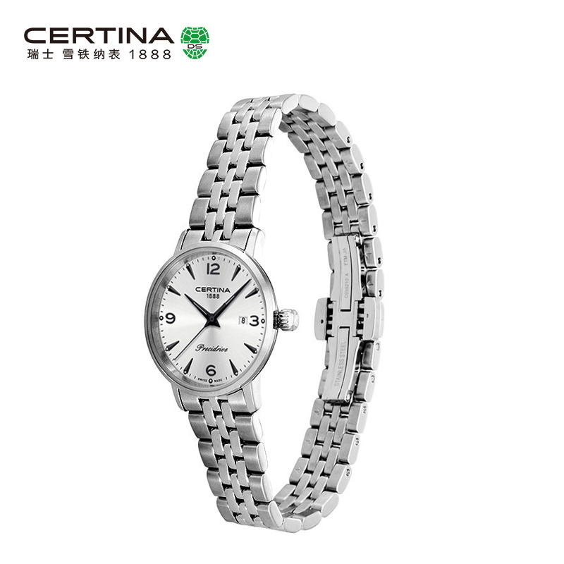 Certina雪铁纳卡门系列瑞士进口情侣防水石英钢带手表女表 Certina雪铁纳卡门系列瑞士进口情侣防水石英钢带手表女表