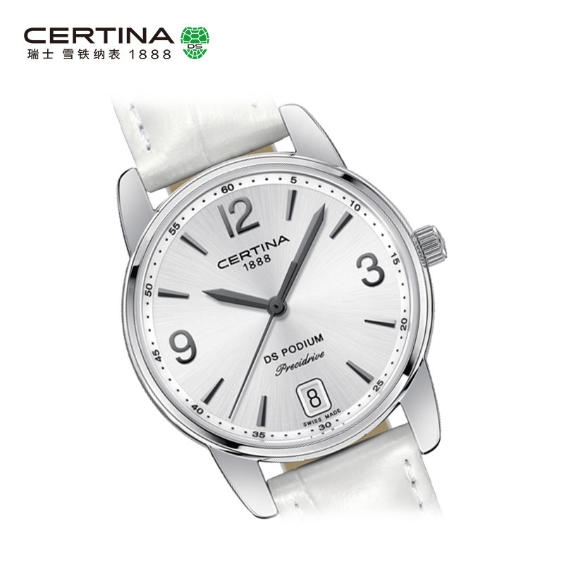 Certina雪铁纳DS Podium系列瑞士进口时尚防水石英真皮手表女表 Certina雪铁纳DS Podium系列瑞士进口时尚防水石英真皮手表女表