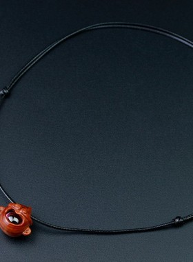 紫檀木十二转运珠悟空挂坠生肖猴