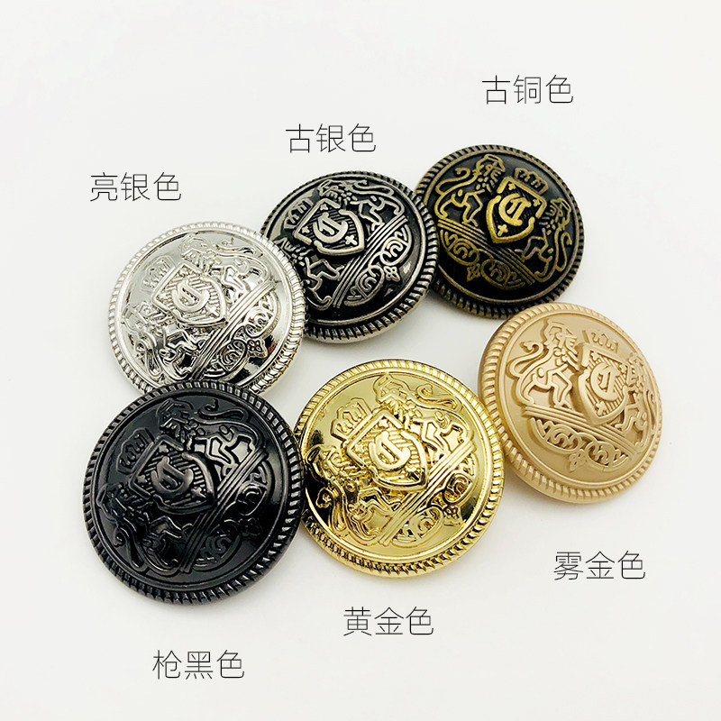 高档金属纽扣男女大衣西装扣子精致百搭外套衣服扣圆形西装扣金色,淘宝优惠券,粉丝福利购,淘宝优惠卷