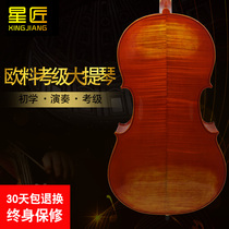 Cello Import Eu Material Pure Handmade Professional Level Exam Grade Cello Beginners Introductory Adult Playing Grade Instruments