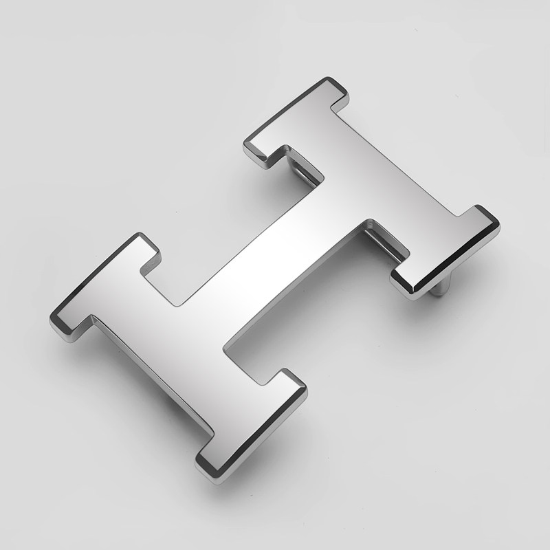 钨钢皮带头男士平滑扣高档3.4腰带头8字母H钨金打孔裤带板扣3.8cm,淘宝优惠券,粉丝福利购,淘宝优惠卷