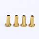 Source manufacturer's non-standard customized brass rivet stretching parts through hole tubular chicken eye precision hardware stamping parts