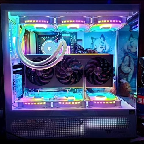 12cm风扇位转接显卡支架机箱台式机竖装显卡散热支架PCIE4090 - 图2