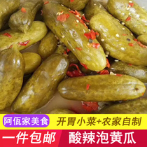 Bubble Cucumbers Yunnan pickled cucumber fruit Puer pickled Cucumber Strips of sour Spicy Cucumber Block Marinated Artisanal Sauerkraut 500g