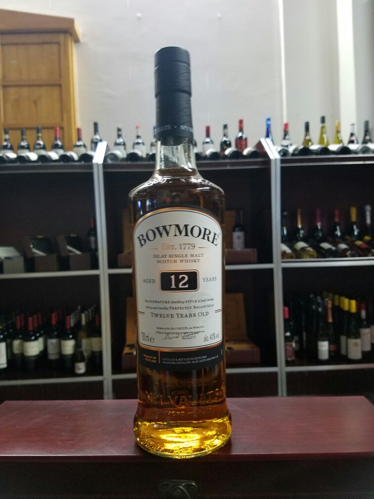 Bowmore波摩12年单一麦芽苏格兰艾雷岛威士忌酒进口洋酒40度700ml