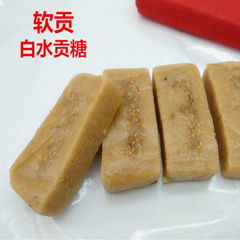 白水新春贡糖软贡 闽南漳州龙海特产红纸包贡糖系列传统茶点糕点 - 图0