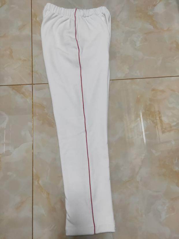 定做冬季中小学生加厚加绒保暖校服裤子白色加一道细酒红杠运动裤,淘宝优惠券,粉丝福利购,淘宝优惠卷