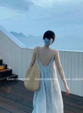 caro同款玫瑰花布艺抓夹大号