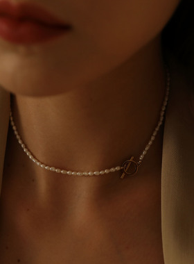 天然小米CHOKER品牌轻奢珍珠项链