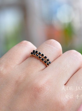 切面尖晶石原创设计风手工绕线