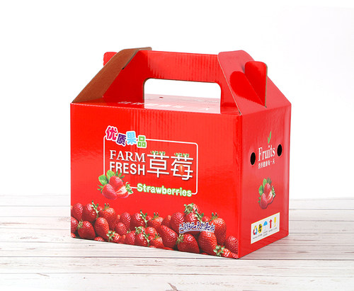 水果礼盒包装盒 高档创意送礼手提5斤装草莓盒子通用包装盒空盒子 - 图2