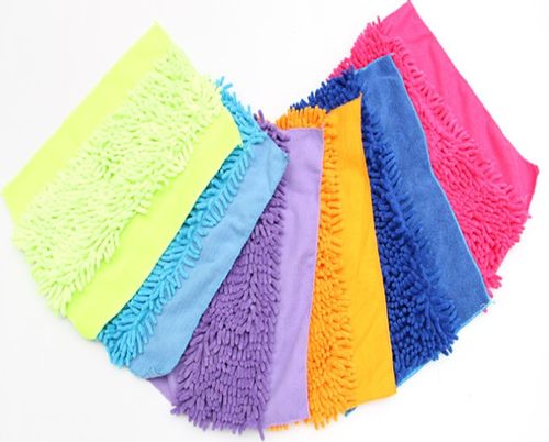 雪尼尔拖把布平板拖把布替换布夹固式布地板专用抹布平板头吸水好 - 图2