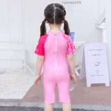 Детские Купальники на девочку Связанные маленькие китайские дети детские Девушка милая 防 Sunshine Beach Swimwear комплект