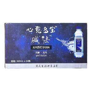 心意多宝优道碱法原味360ml*24瓶饮用水苏打水整件无气无糖饮料