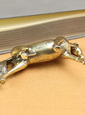 新款直销实心纯黄铜办公桌面小摆件生肖骏马古铜茶宠饰品工艺品礼