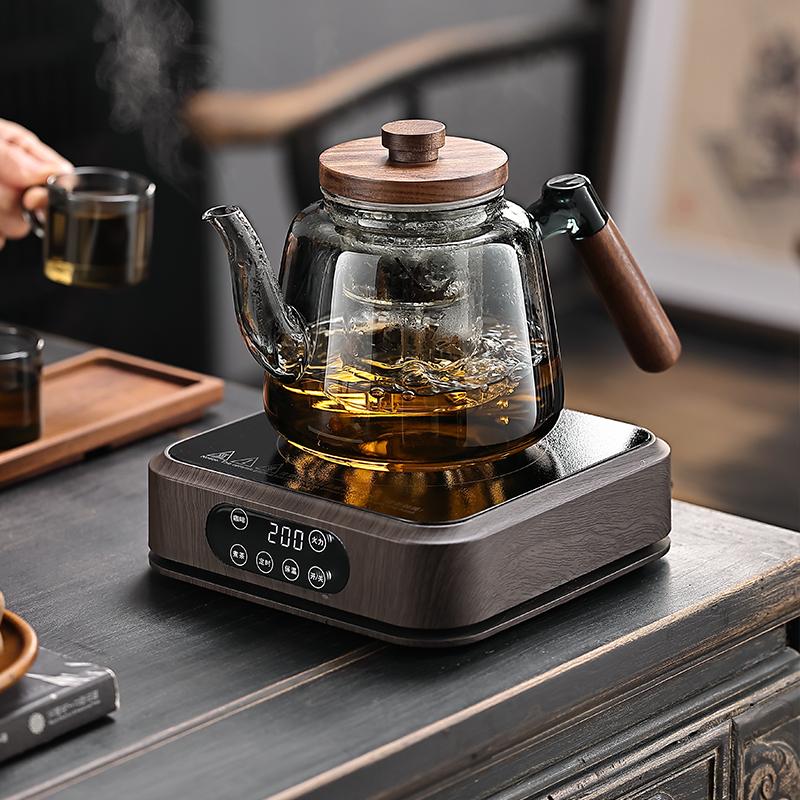 新款玻璃蒸煮一体茶壶煮茶器全自动烧水电陶炉家用养生煮茶炉套装