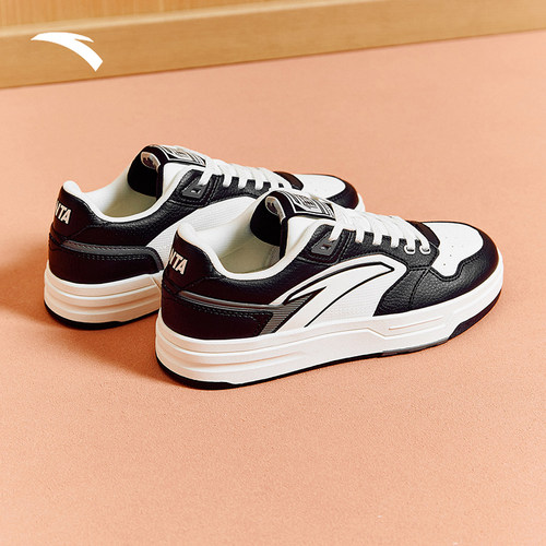 安踏街顽LITE丨经典低帮板鞋男女同款情侣小白鞋运动鞋112538051 - 图2