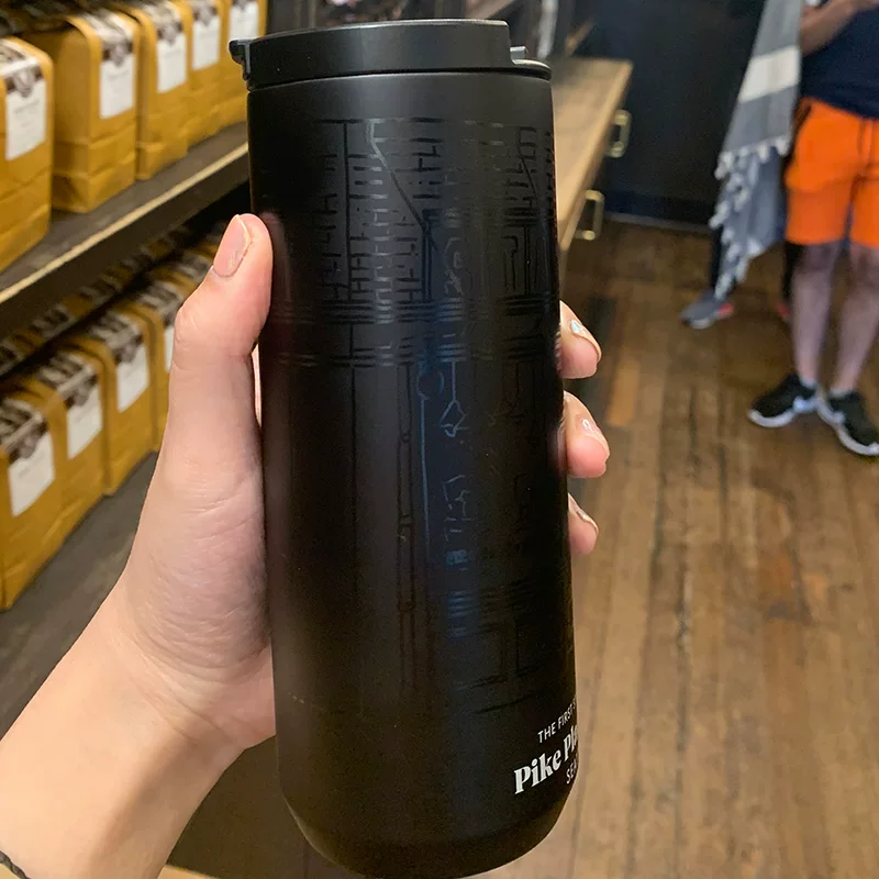 Starbucks, черное стекло нержавеющая сталь, большая чашка для кофе/чая, США