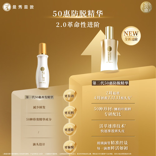【曼秀雷敦】50惠育发精华养润防脱精华液防掉发滋养固发头皮护理 - 图3