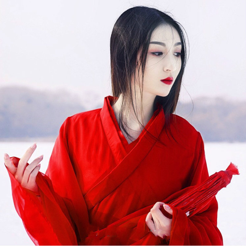 红昭愿古装夏装女飘逸清新淡雅汉服 追风侠民族服装/舞台装