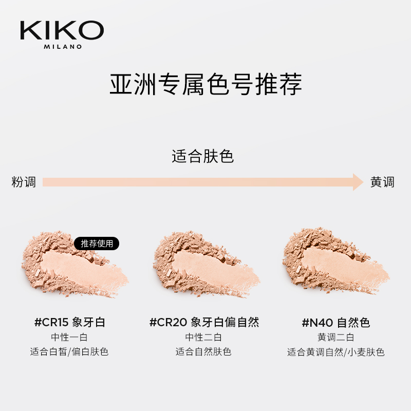 【限时特惠】KIKO控油定妆粉饼散蜜粉夏季油皮持久遮瑕正品12g