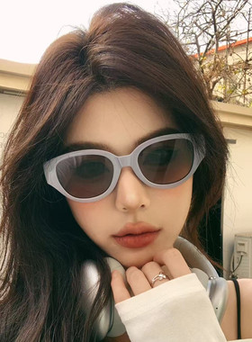 复古框猫眼显脸小遮阳太阳镜女