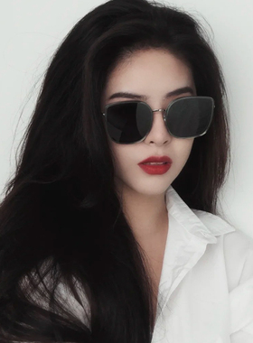 桔里防紫外线方形个性女大框显瘦