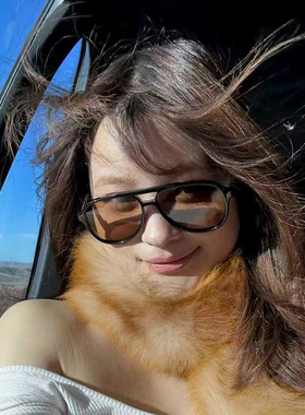 韩系复古茶色飞行员大框墨镜女