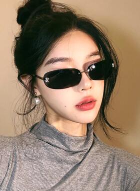欧美风椭圆形小框太阳镜