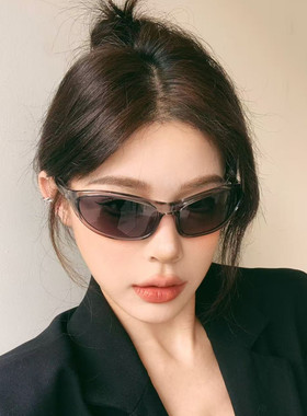 复古飞行员灰框防紫外线墨镜女