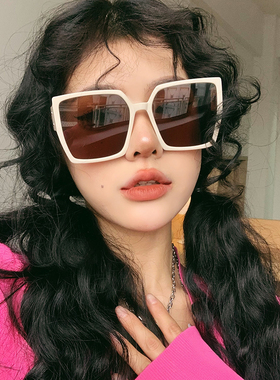 桔里防紫外线方形简约大框女显瘦