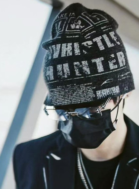 jennie同款水银色金属无框太阳镜