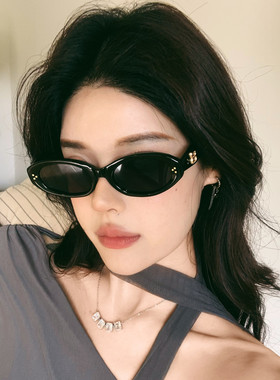 gm新款复古猫眼墨镜防紫外线