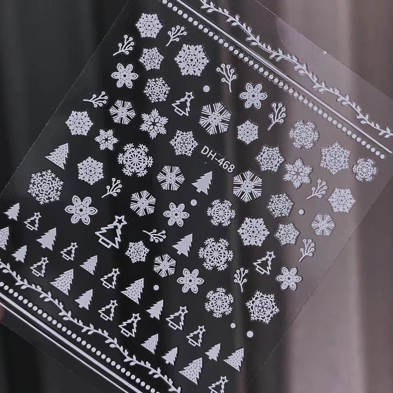 秋冬雪花美甲贴纸白色圣诞雪花饰品美甲新年新春贴花指甲贴纸,淘宝优惠券,粉丝福利购,淘宝优惠卷